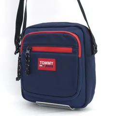 tommy jeans / トミージーンズ ◆ショルダーバッグ/ミニ/ロゴ/ナイロン/ネイビー 【バッグ/バック/BAG/鞄/カバン】 メンズファッション【中古】 