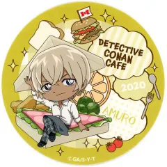 【中古】マグカップ・湯のみ [単品] 安室透 コースター 「名探偵コナンカフェ2020 缶入りチョコレート」 同梱品