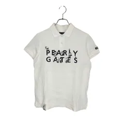 PEARLY GATES パーリーゲイツ ゴルフ 20SS 半袖 ポロシャツ 055-0260002 2 ホワイト レディース