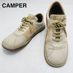 Camper カンペール 本革レザースニーカー 茶 39 25cm メンズ 革靴 