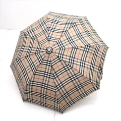 BURBERRY / バーバリー ◆折りたたみ傘/ノバチェック/ベージュ/約58ｃｍ レディースファッション【中古】 