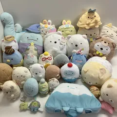 ◆ 【ジャンク品】 30点 まとめ商品 すみっコぐらしぬいぐるみ マスコット 雑貨など ぺんぎん ねこ とかげ あじふらいのしっぽ他 現状品