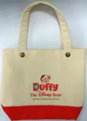 【中古】バッグ(キャラクター) ダッフィー トートバッグ(クリスマス2009/レッド×ベージュ) 「ダッフィー ザ ディズニーベア」 東京ディズニーシー限定