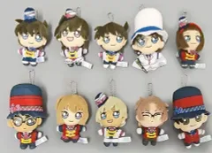 【中古】ぬいぐるみマスコット・ぬいぐるみバッジ 全10種セット ぬいぐるみマスコット 「セガ ラッキーくじ『名探偵コナン -Secret Magic Show-』」 G賞