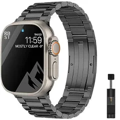 【迅速に発送】for Apple watch バンド チタン製互?ベルト コンパチブル Apple watch series Ultra3/Ultra2/Ultra/10/9/8/7/6/5/4/3/2/1 38mm 40mm 41mm 42 0e0e85c1