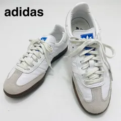 美品 adidas 13787540 SAMBA スニーカー 23.5cm ホワイト レースアップ レディース アディダス サンバ hws02514