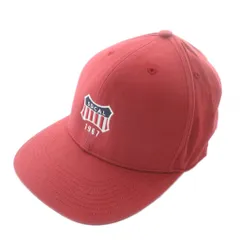 スタンダード カリフォルニア STANDARD CALIFORNIA 帽子 キャップ キャンバス ロゴ 刺繍 赤 レッド /XZ ■GY99