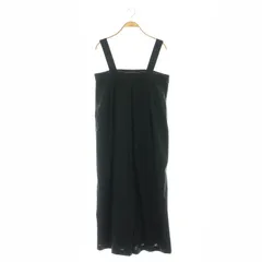 ジャーナルスタンダード レリューム JOURNAL STANDARD relume ウォッシャブルレーヨンリネンサロペット パンツ ノースリーブ F 黒 ブラック /HK ■OS