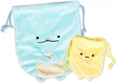 【中古】バッグ(キャラクター) とかげセット 巾着2Pセット 「すみっコぐらし」