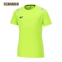 ミズノプロ クーリングTシャツ 接触冷感 半袖 メンズ レディース ユニセックス アシッドライム 夏用 涼しい 冷感素材 アイスタッチ 野球 トレーニング 吸汗速乾 12jact8340 XO