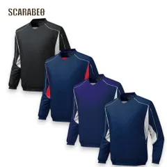 ミズノ Vネックジャケット ジュニア 野球 ウォーマー 練習着 防寒 アウター 少年用 MIZUNO 140 150 160 12je5v43 74：ネイビー×ホワイト 160