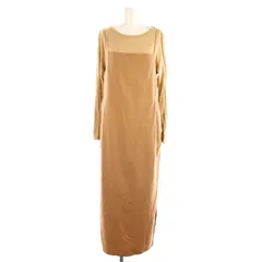 エミアトリエ emmi atelier トップスセットワンピース カットソー 長袖 キャミワンピース ロング マキシ丈 ノースリーブ 0 ベージュ /MI ■OS