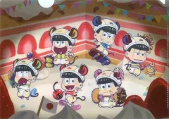 【中古】クリアファイル ミニキャラ全員集合 A4クリアファイル 「おそ松さんのWEBくじ 第6弾 ミニちゅーア スポーツフェス」 D-14賞