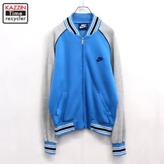80s vintage NIKE 紺タグ ジップアップ ブルゾン スウェット トレーナー メンズ 表記Mサイズ