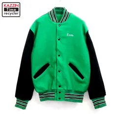 90s USA製 vintage Delong 裏地キルティング ウール スタジャン メンズ 表記Mサイズ