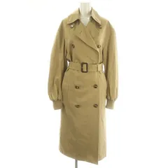 ザラ ZARA 袖ギャザートレンチコート ロング ベルト付き XS ベージュ /MI ■OS