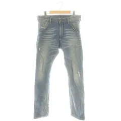 ディーゼル DIESEL KROOLEY ジョグジーンズ デニム ジーパン パンツ ダメージ加工 W28 L30 M インディゴブルー /KO ■OS