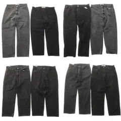 古着卸 まとめ売り リーバイス 550 デニム ブラックデニム パンツ 8枚セット (メンズ 46 /42 /40 ) テーパード アメカジ 中古 古着 ND4933
