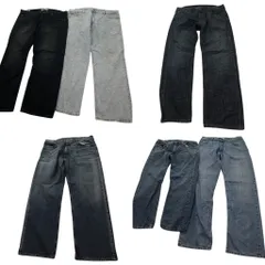 古着卸 まとめ売り リーバイス 569 デニム パンツ 6枚セット (メンズ 40 /38 ) ヒゲ インディゴブルー アメカジ 中古 古着 ND4956