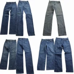 古着卸 まとめ売り Wrangler ラングラー デニム パンツ 7枚セット (メンズ 33 /32 ) インディゴブルー ペインティング 中古 古着 ND4977