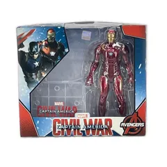 未使用 ZD Toys シビル・ウォー／キャプテン・アメリカ アイアンマン フィギュア