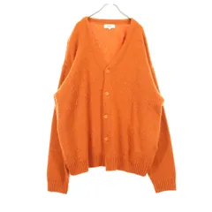 MONO-MART モノマート 長袖 ニットカーディガン L オレンジ メンズ 古着