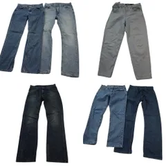 古着卸 まとめ リーバイス 品番MIX デニム パンツ 6枚セット (メンズ 30 /31 ) ブーツカット テーパード シルバータブ 中古 古着 ND5056
