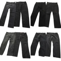 古着卸 まとめ売り Wrangler ラングラー ブラックデニム パンツ 8枚セット (メンズ 38 ) アメカジ フェード 中古 古着 ND5007