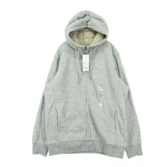 未使用 UNIQLO ユニクロ 長袖 ジップパーカー XL グレー メンズ 古着