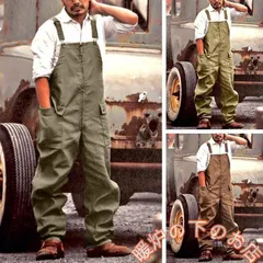 オーバーオール メンズ 繋ぎ サロペット 無地 アウター 欧米風 カジュアル 作業着 ペインターパンツ ミリタリーパ 作業服 新作 父の日 プレゼント856559