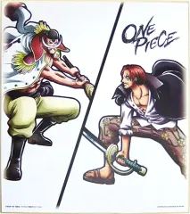 【中古】紙製品(キャラクター) 白ひげ＆シャンクス 色紙 色コレ 「一番くじ ワンピース BATTLE SELECTION」 C賞