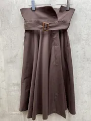 BABYLONE バビロン ロング フレアスカート size36/茶  ◇■レディース