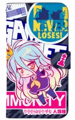 【中古】携帯ジャケット・カバー 白 手帳型スマホケース 158Ver.2.0 「ノーゲーム・ノーライフ」