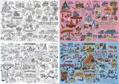 【中古】ノート・メモ帳 東京ディズニーランド＆東京ディズニーシー 塗り絵 「ディズニー」 東京ディズニーリゾート限定