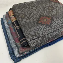 大島紬 着物 正絹 5着 着物まとめ売り リメイク材料 m-853