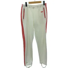 adidas　トラックパンツ　70s vintage　70年代　OLD　ジャージパンツ　ウエストゴム　センタープレス　足掛け　無地　デサント社　日本製　スポーツ　古着