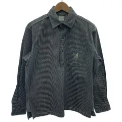 Karl Helmut　ストライプシャツ　プルオーバー　トップス　ハーフボタン　ワッペン　刺しゅう　古着