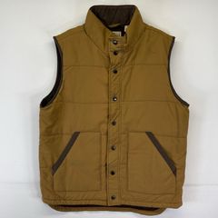 00sオールドネイビー中綿パフベストXXLコーデュロイ襟裏フランネル 
