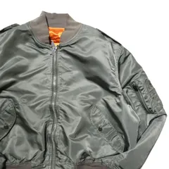 70's 80's PRESTIGE APPAREL 民間品 L-2B フライトジャケット (L) セージグリーン×オレンジ L2B リバーシブル IDEAL イデアル ミリタリー  アメリカ古着 USED ビンテージ ヴィンテージ