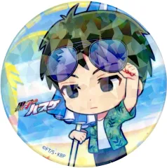 【中古】バッジ・ピンズ 古橋康二郎 「黒子のバスケ POP UP SHOP in HMV ～Summer Aloha～ ホログラム缶バッジ 02/アロハver.(ミニキャライラスト)」