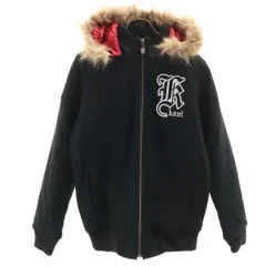 Karl Kani カールカナイ ウールジャケット L ブラック ラクーンファー付き メンズ 古着のサムネイル
