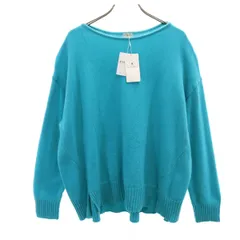 未使用 green label relaxing グリーンレーベルリラクシング 長袖 セーター FREE ターコイズ ユナイテッドアローズ ニット レディース 古着