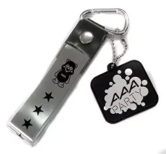 【中古】キーホルダー・マスコット(男性) 【シークレット】AAA 銀テープホルダー(黒) 「AAA ARENA TOUR 2016 - LEAP OVER -」 AAA Party会員限定