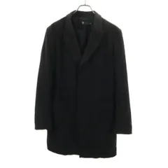 UNIQLO +J ユニクロ プラスジェイ ウールブレンド コート L ブラック メンズ 古着