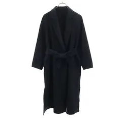 PLST プラステ ウールブレンド コート S ネイビー レディース 古着