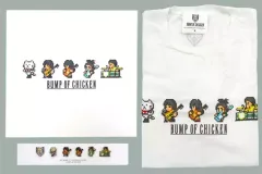 【中古】Tシャツ(男性アイドル) ドットBUMP OF CHICKEN＆ニコル Tシャツ＆ピンズBOX ホワイト Sサイズ 「BUMP OF CHICKEN 2012 TOUR『GOLD GLIDER TOUR』」