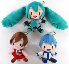 【中古】キーホルダー・マスコット(キャラクター) 全3種セット ふわふわキーチェーンマスコット“ミク＆KAITO＆MEIKO” 「VOCALOID」