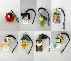 【中古】ストラップ(キャラクター) 全8種セット 「夏目友人帳 ニャンコ先生 のんべえ横丁ストラップ」