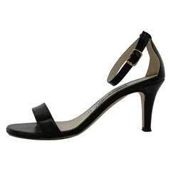 NEBULONI E.(ネブローニ) パンプス 35 1/2 レディース - 黒 オープントゥ レザー