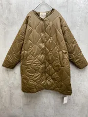 新品 ZOOTIE DES SUCETTES ズーティーデシュセット 薄手 ノーカラー キルティング コート sizeM/茶 ◆■レディース